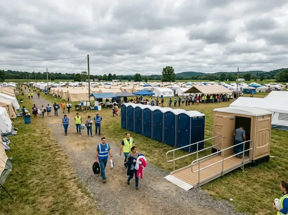 disaster-relief-camp-restrooms-010 — frequently asked questions, Dumpster & Portable Bathrooms Rental in Urbana, MD